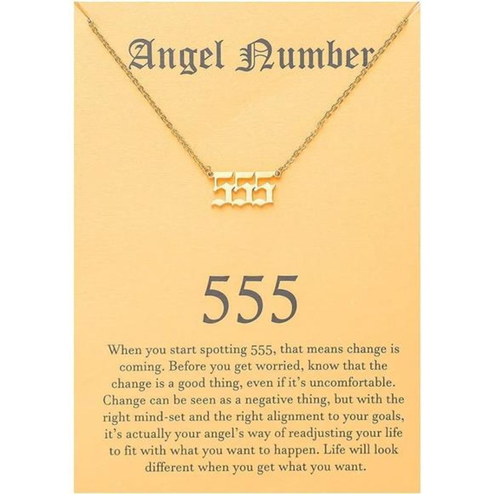 Angel Number Choker Necklace Numerology Jewelry for Women